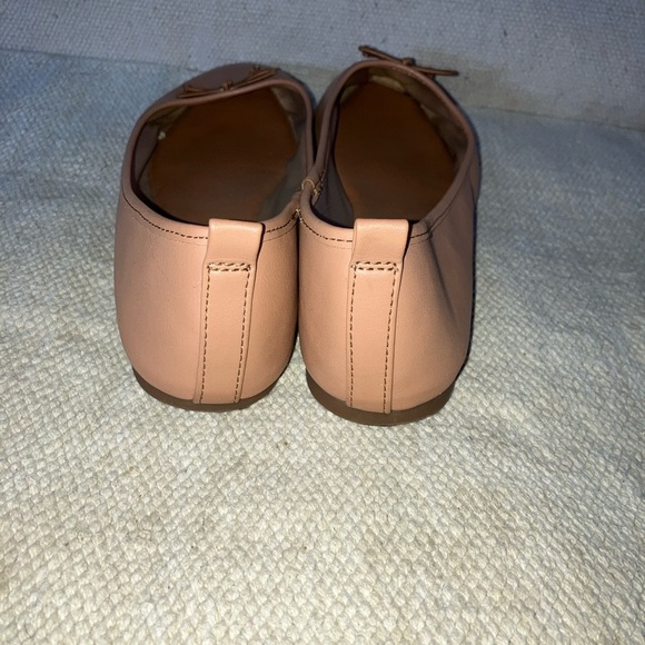Time and Tru 9 wide fit Women's dusty rose /Nude Ballet Flats with Bow - Picture 5 of 16